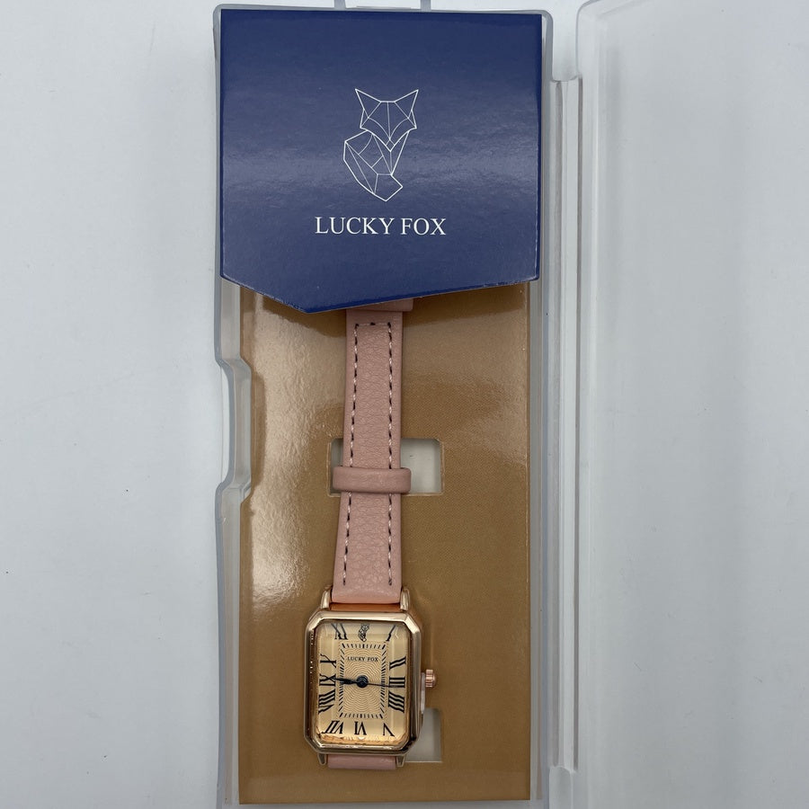 'نسائية' Lucky Fox Rose Rectangulaire + توصيل مجاني🚚