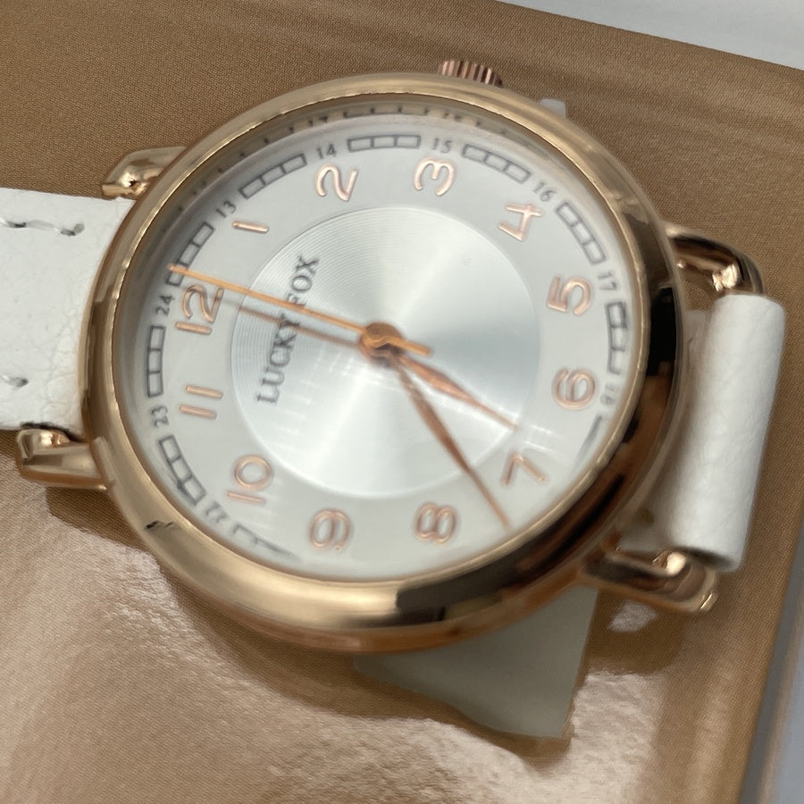 'نسائية' Lucky Fox Blanc Rond + توصيل مجاني🚚