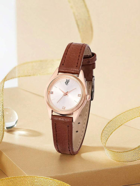 'نسائية' Lucky Fox Rond Simple Maroon + توصيل مجاني🚚