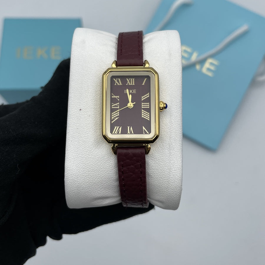 'نسائية' IEKE 'ORIGINAL' Care chiffres Romains N798 ساعات ( + توصيل مجاني🚚 + العلبة وكيس IEKE