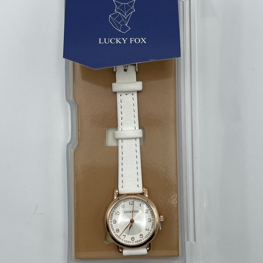 'نسائية' Lucky Fox Blanc Rond + توصيل مجاني🚚