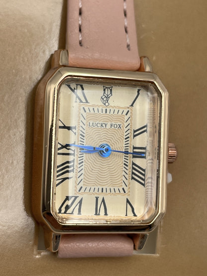 'نسائية' Lucky Fox Rose Rectangulaire + توصيل مجاني🚚