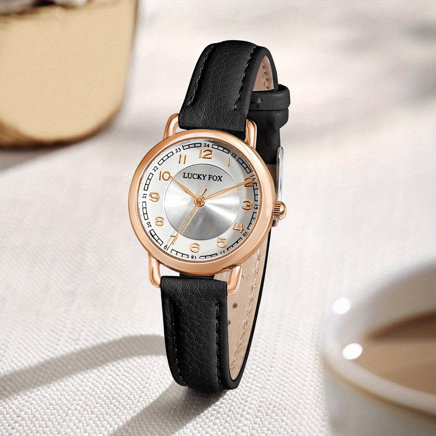 'نسائية' Lucky Fox Noire Rond + توصيل مجاني🚚