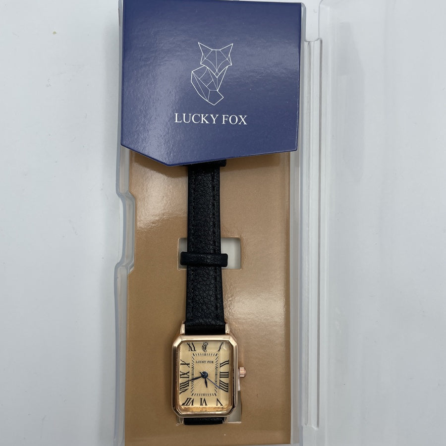 'نسائية' Lucky Fox Carré Romaine Noire + توصيل مجاني🚚