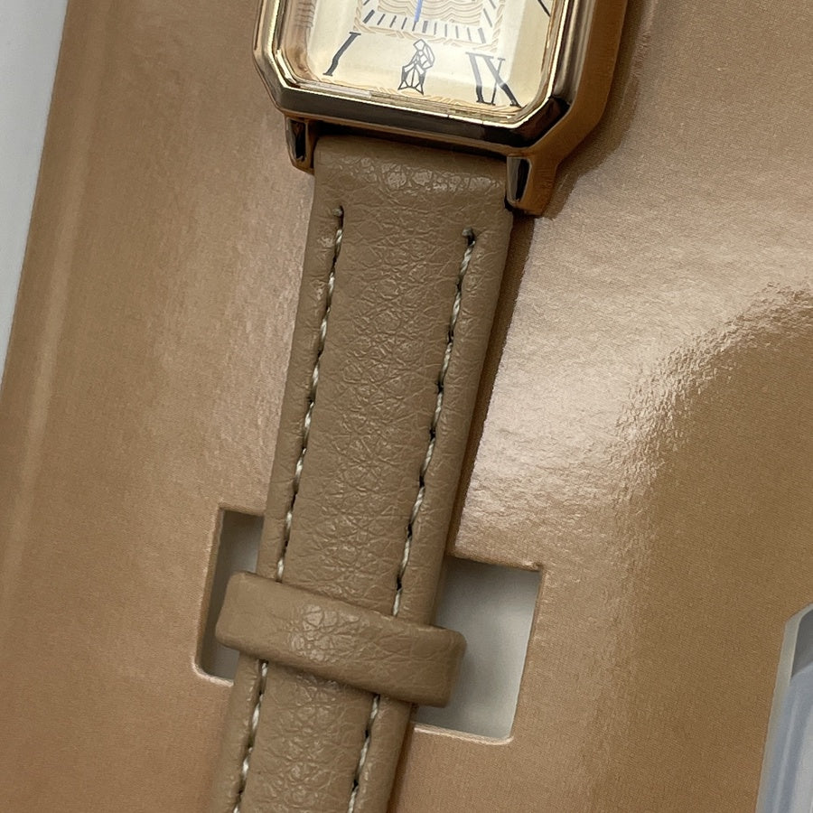 'نسائية' Lucky Fox Baige Rectangulaire + توصيل مجاني🚚