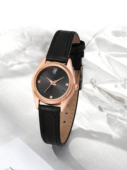 'نسائية' Lucky Fox Rond Simple Noire + توصيل مجاني🚚