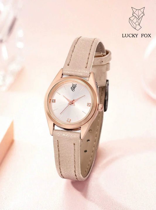 'نسائية' Lucky Fox Rond Simple Baige + توصيل مجاني🚚