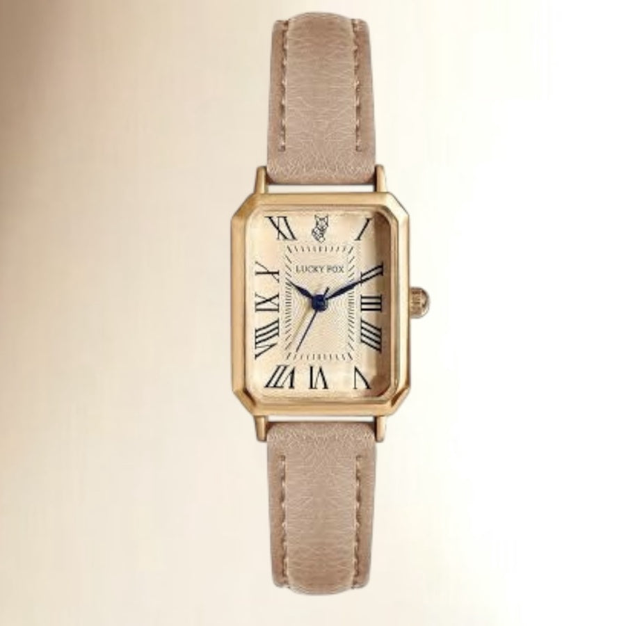 'نسائية' Lucky Fox Baige Rectangulaire + توصيل مجاني🚚