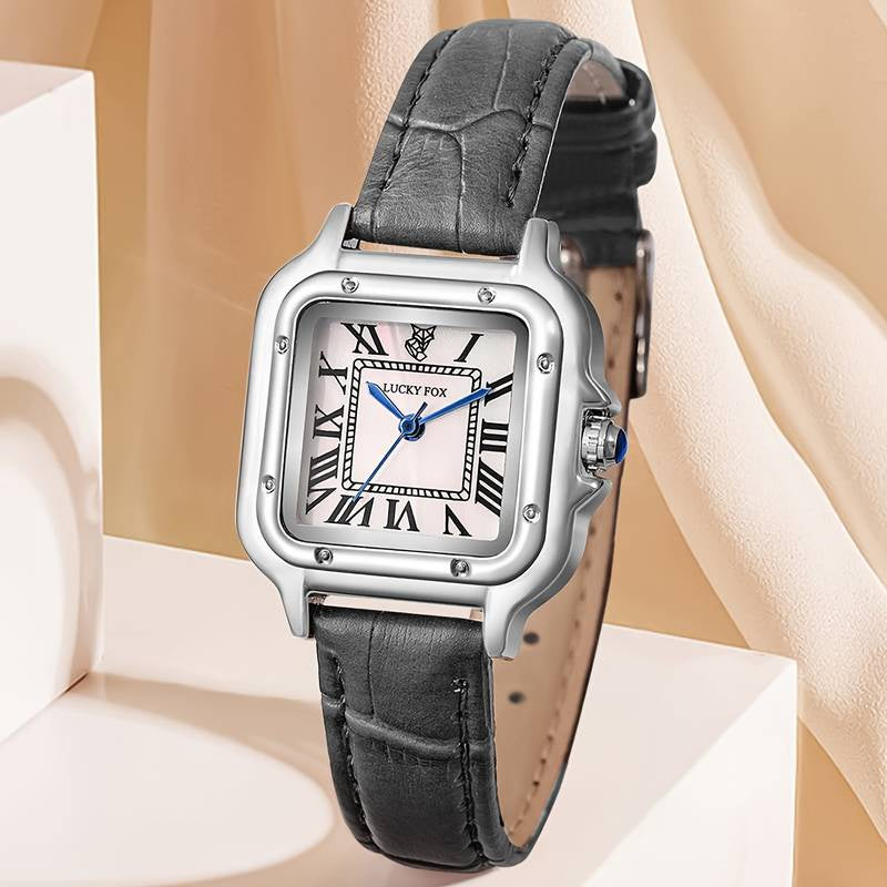 'نسائية' Lucky Fox Noire Rectangulaire + توصيل مجاني🚚