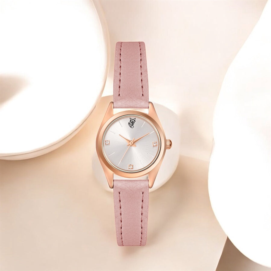 'نسائية' Lucky Fox Rose Simple Rond + توصيل مجاني🚚